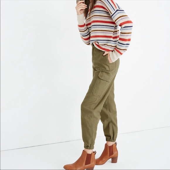 Madewell High-Rise Cargo Fatigue Jogger Pant 27 - Picture 2 of 5